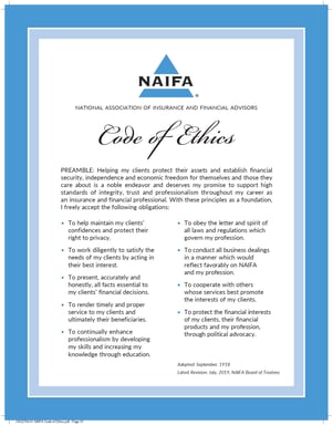NAIFA Code of Ethics
