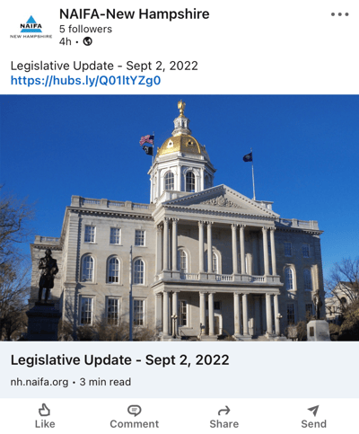 NH Legislative Update