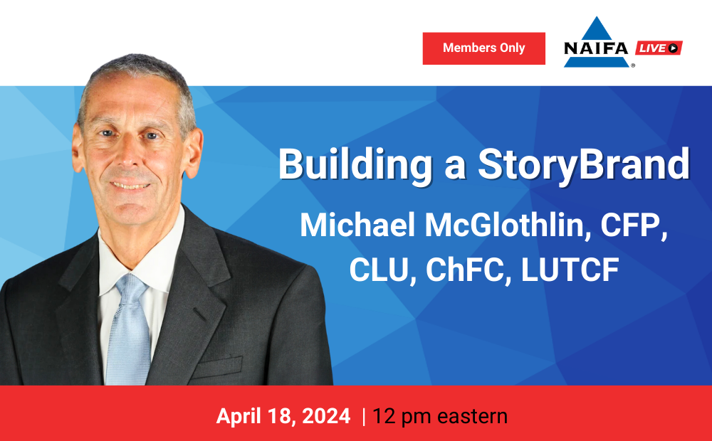 Registration is now open for NAIFA Live on April 18th with Michael McGlothlin