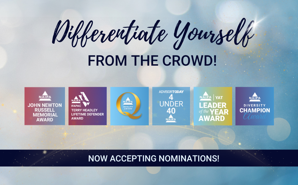 It's Awards Season in NAIFA Nation! Nominate yourself or others for one of our awards!