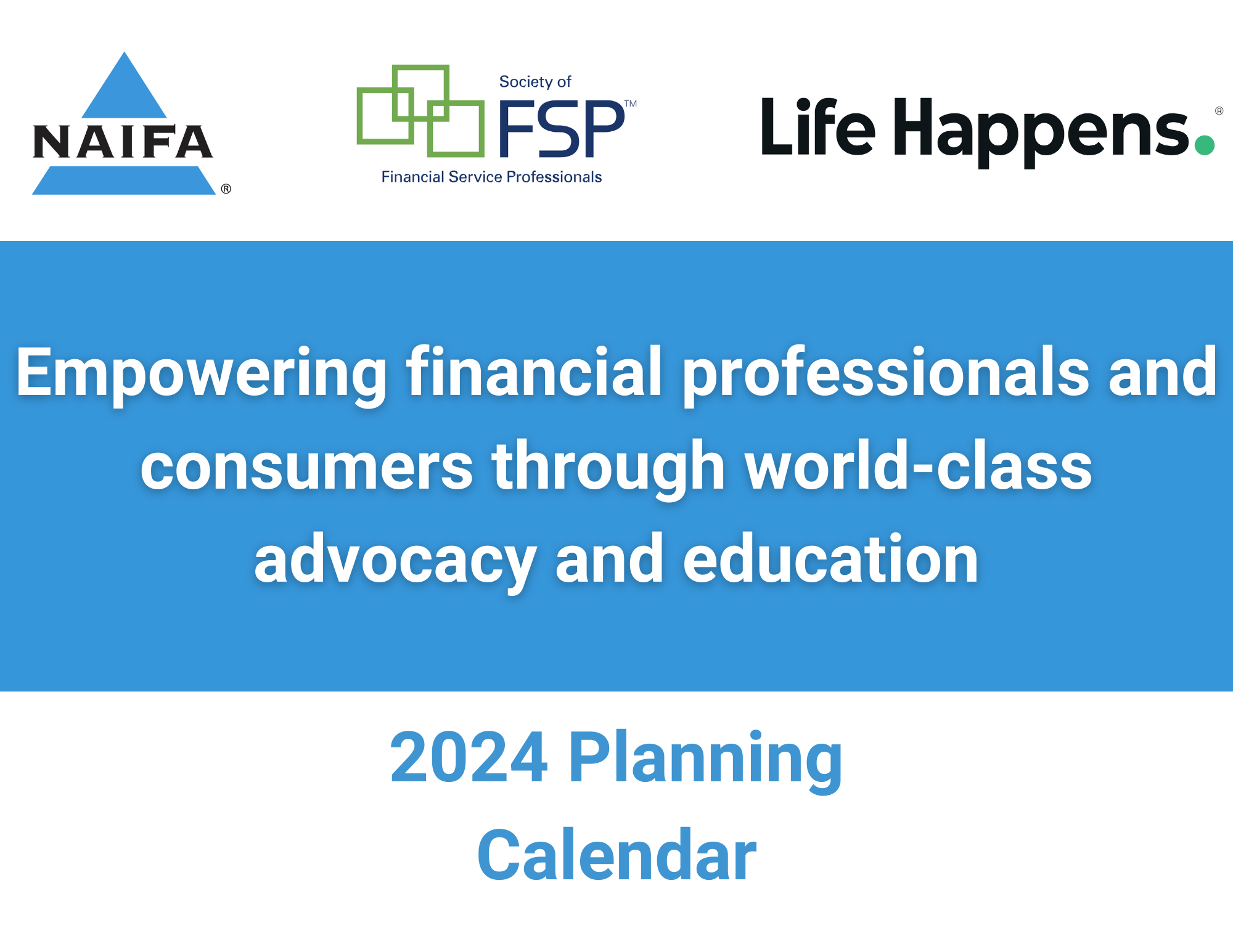 2024 NAIFA Planning Calendar