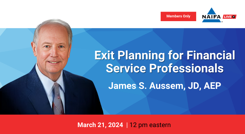 James Aussem presents Exit Planning for Financial Service Professionals 